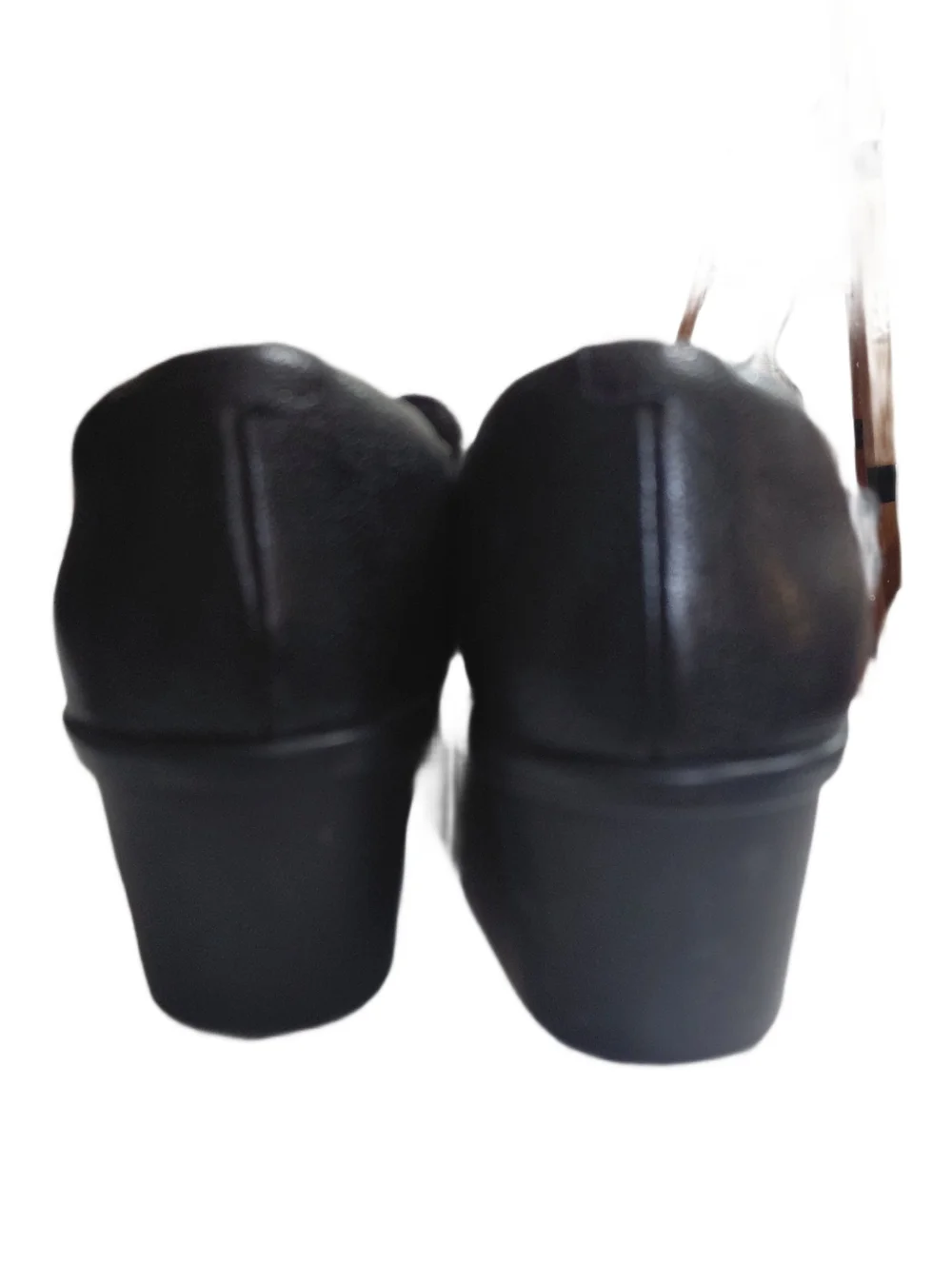 Clarks Pola River Black Mary Jane Strap Loafer Wedges Size 6 M